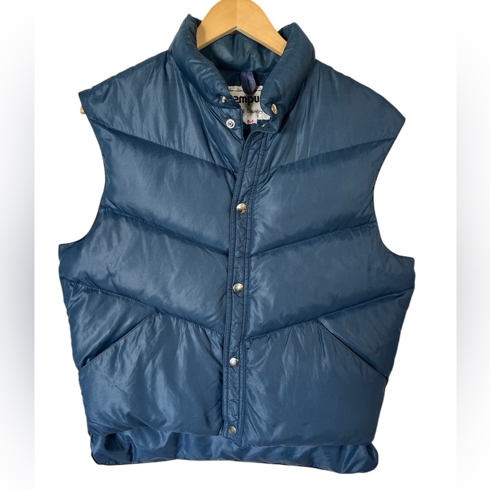 70s Campus Goose Down Puffer Vest Apres Ski